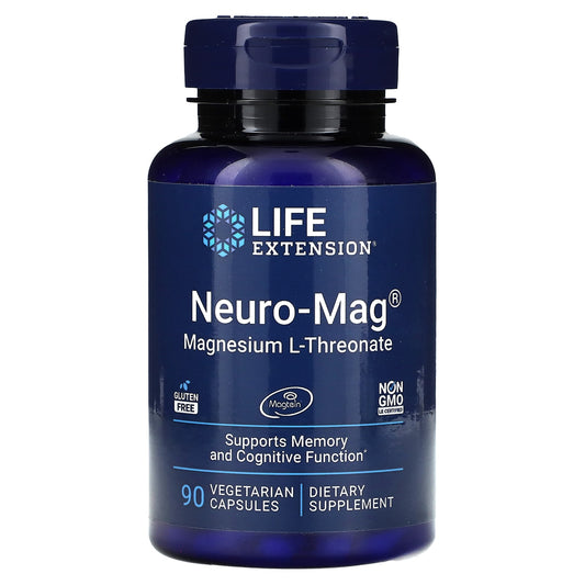 Life Extension-Neuro-Mag-Magnesium L-Threonate-90 Vegetarian Capsules