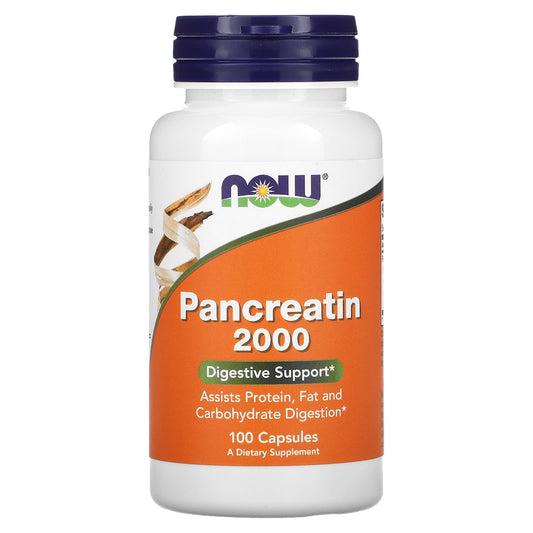 NOW Foods-Pancreatin 2000-100 Capsules