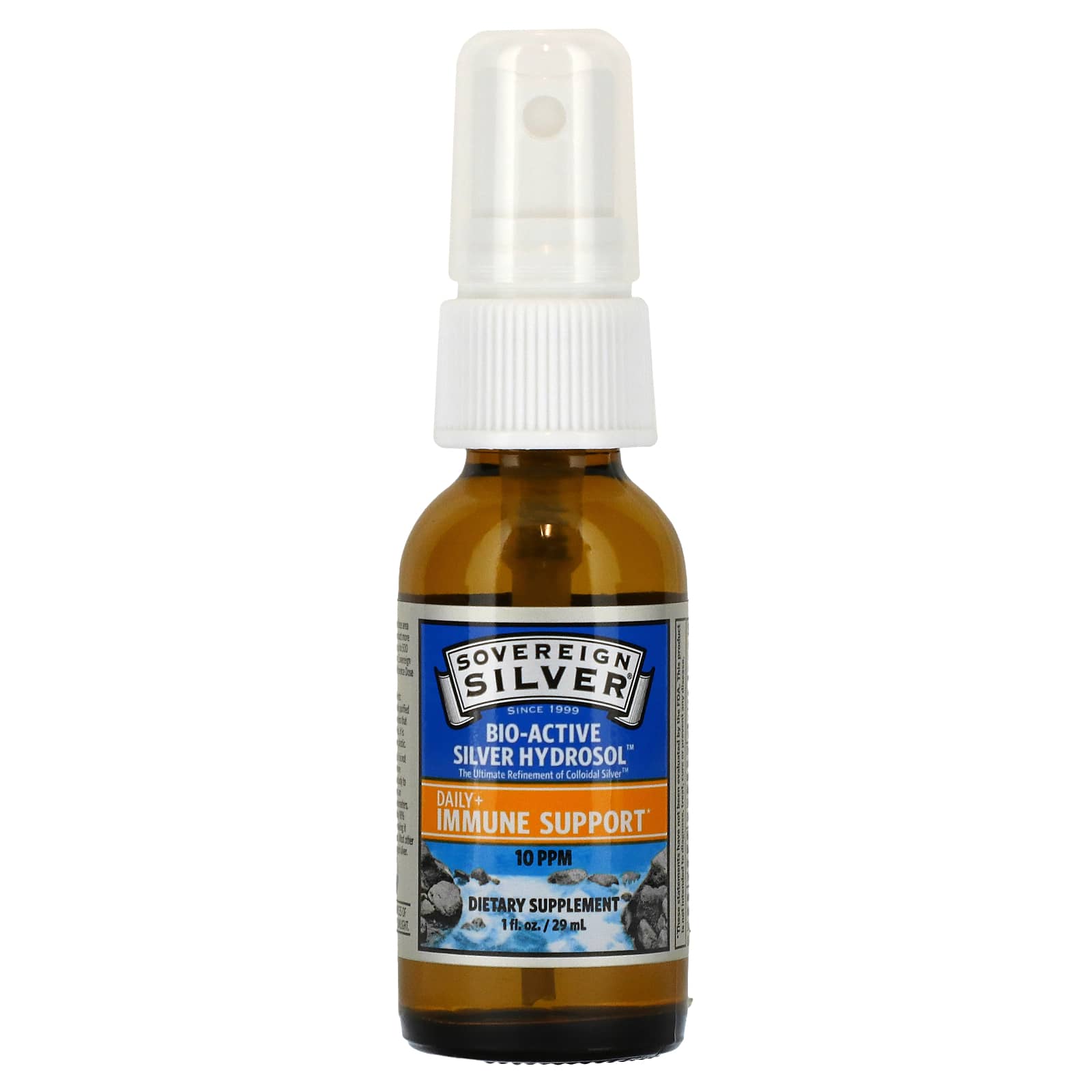 Sovereign Silver-Bio-Active Silver Hydrosol-Fine Mist Spray-10 ppm-1 fl oz (29 ml)