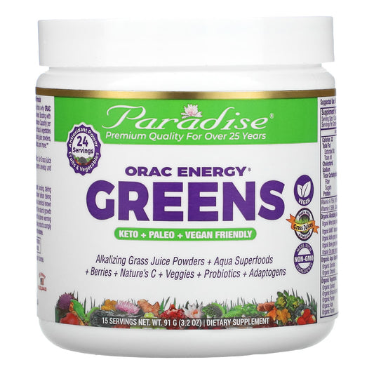 Paradise Herbs-ORAC Energy Greens-3.2 oz (91 g)