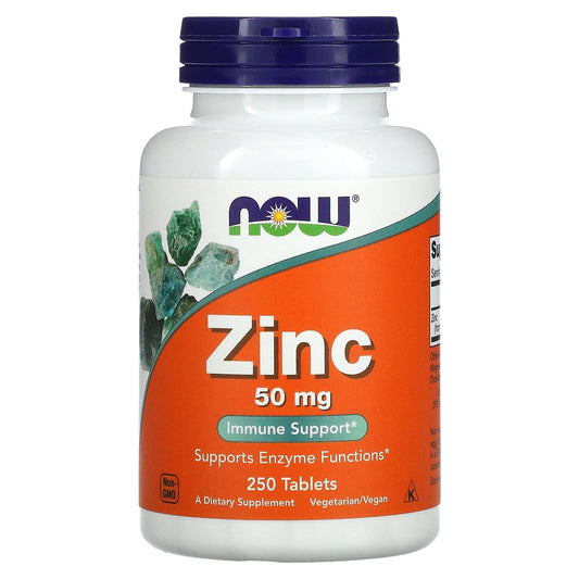 NOW Foods-Zinc-50 mg-250 Tablets