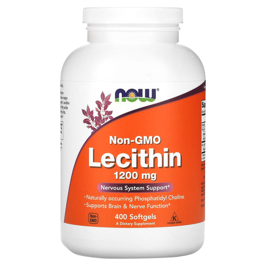 NOW Foods-Non-GMO Lecithin-1,200 mg-400 Softgels