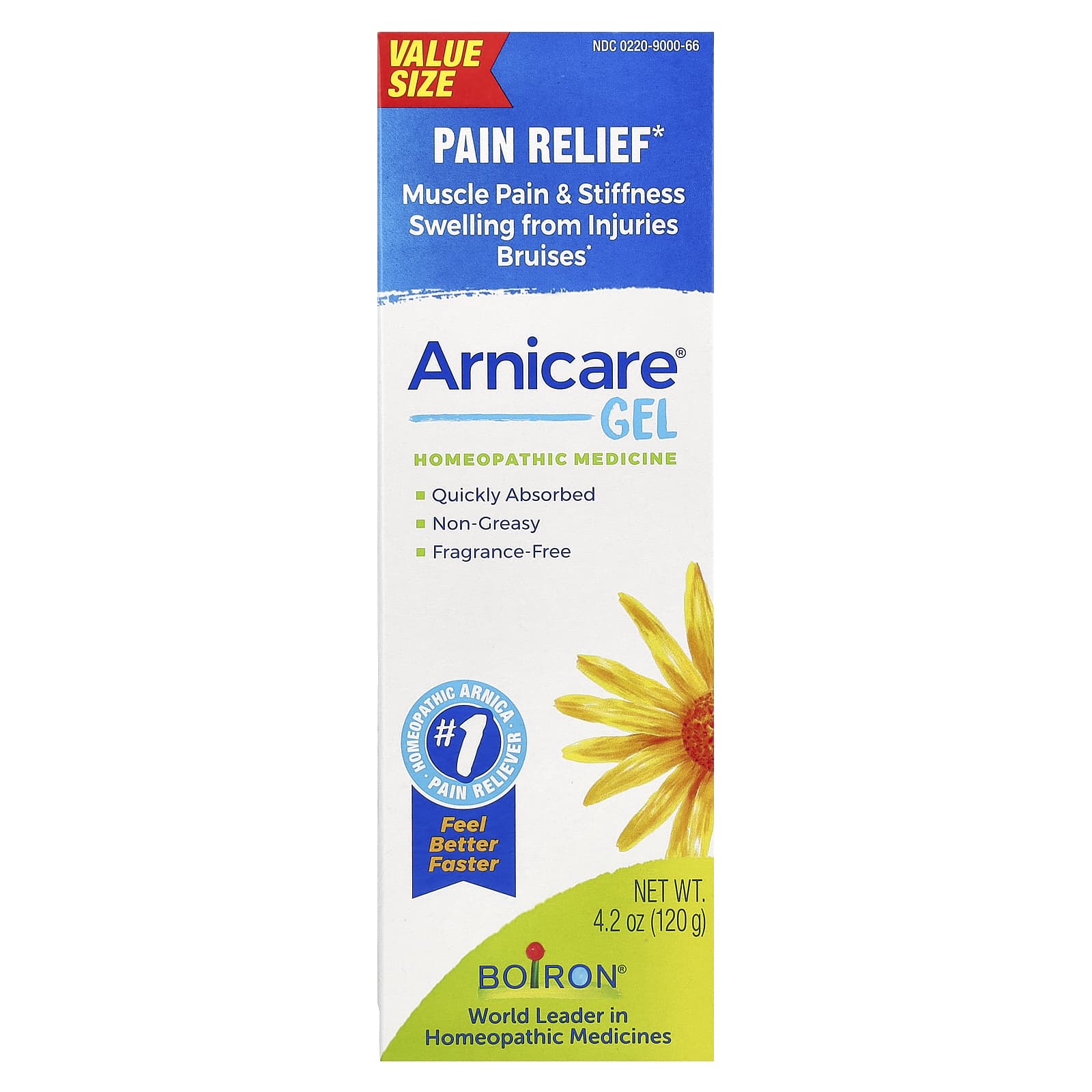 Boiron-Arnicare Gel-Pain Relief-Fragrance-Free-4.2 oz (120 g)