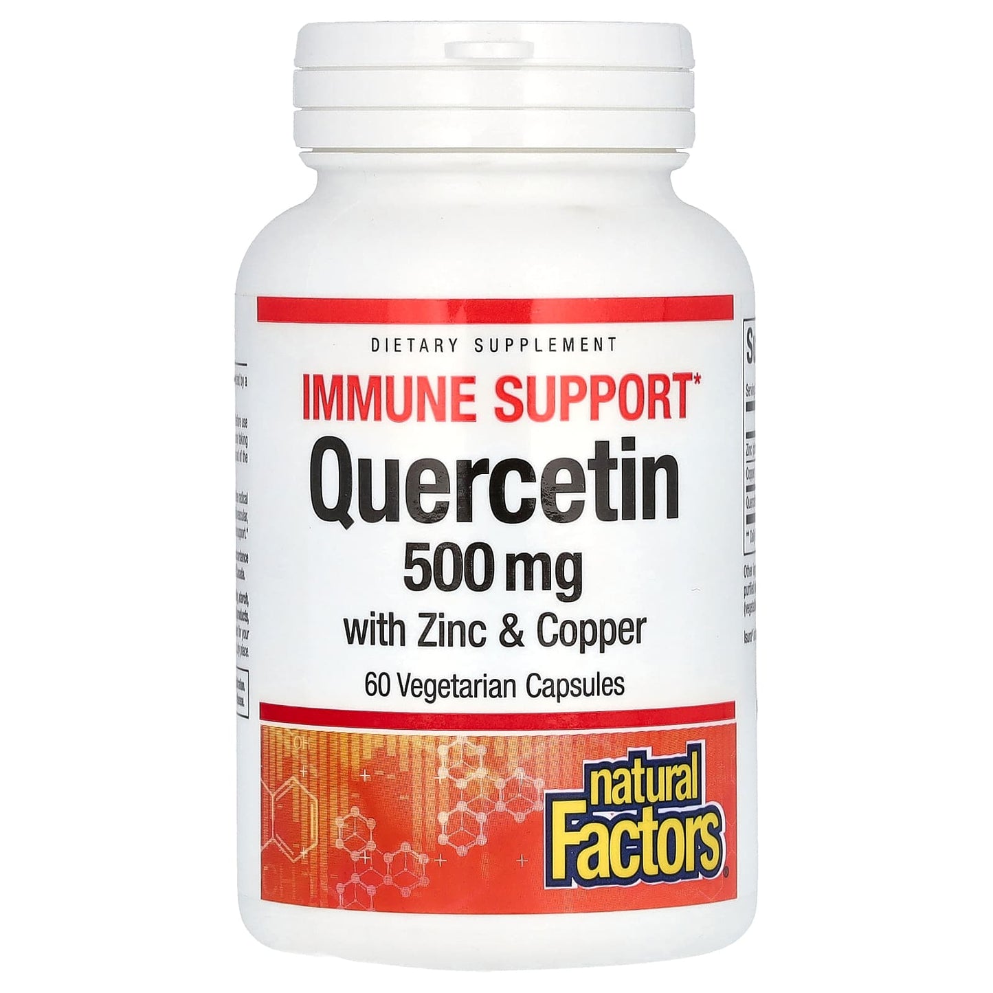 Natural Factors-Immune Support-Quercetin-500 mg-60 Vegetarian Capsules