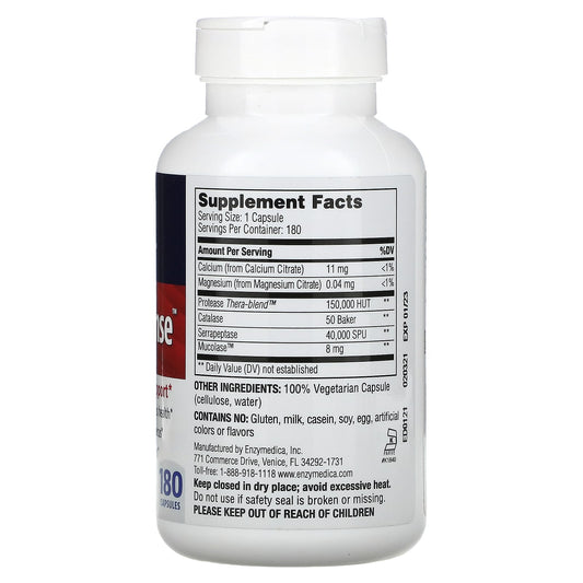 Enzymedica, Enzyme Defense, 180 Capsules
