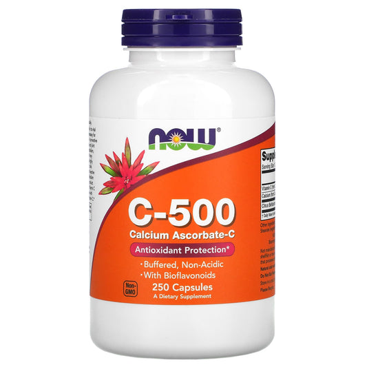 NOW Foods-C-500-Calcium Ascorbate-C-250 Capsules