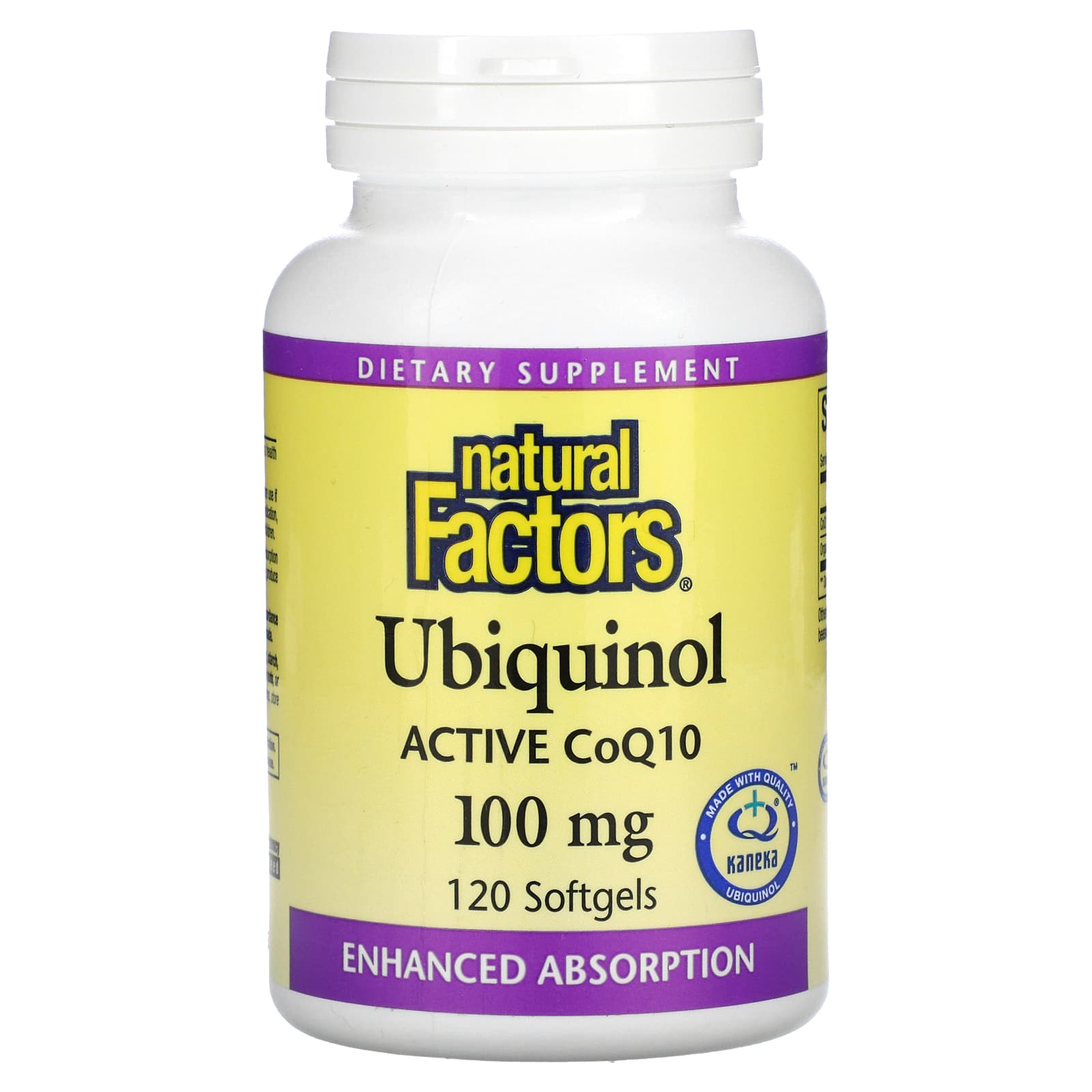 Natural Factors-Ubiquinol-Active CoQ10-100 mg-120 Softgels