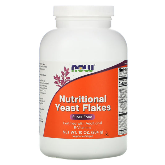 NOW Foods-Nutritional Yeast Flakes-10 oz (284 g)