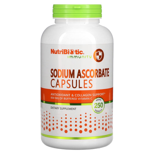 NutriBiotic-Immunity-Sodium Ascorbate-250 Vegan Capsules