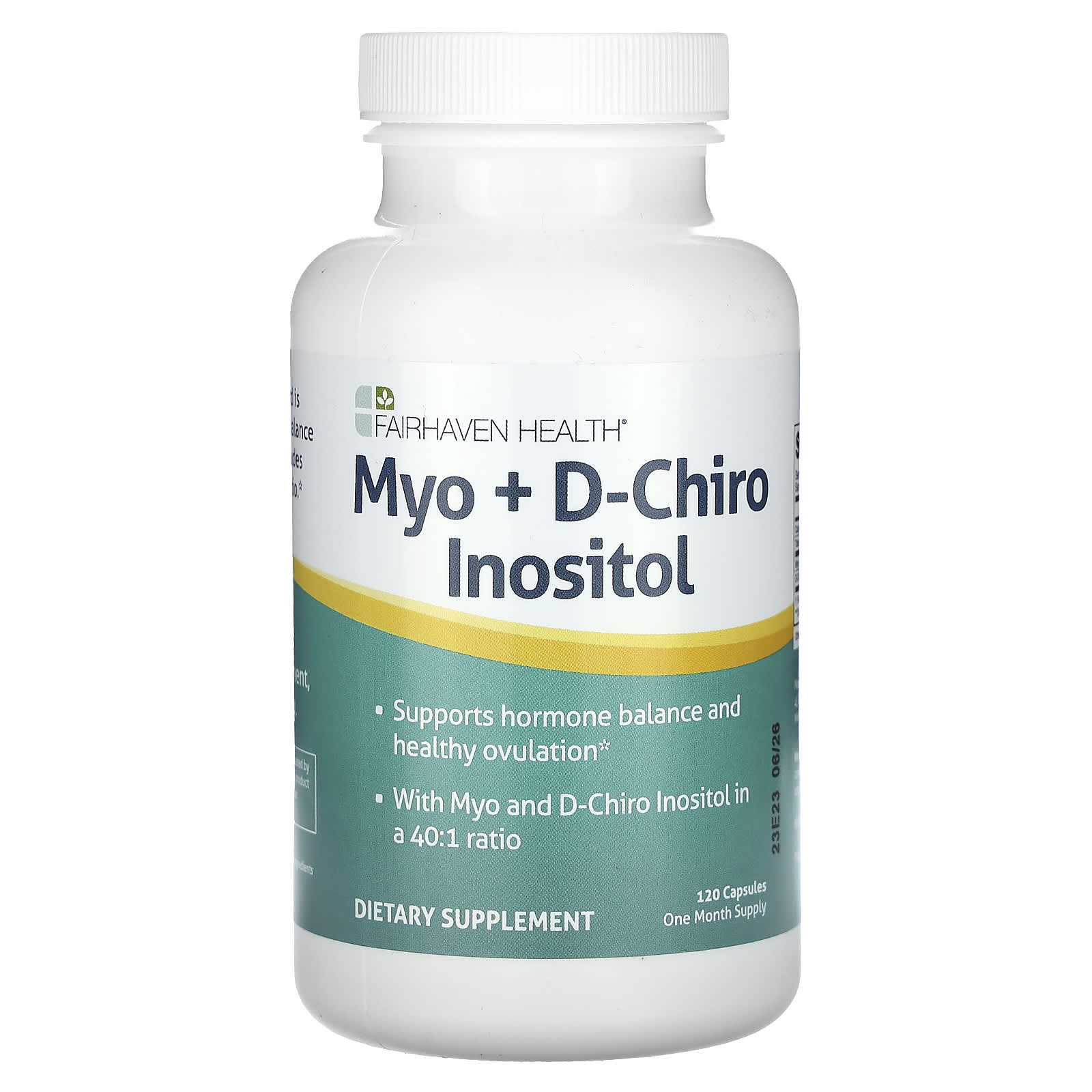 Fairhaven Health-Myo + D-Chiro Inositol-120 Capsules