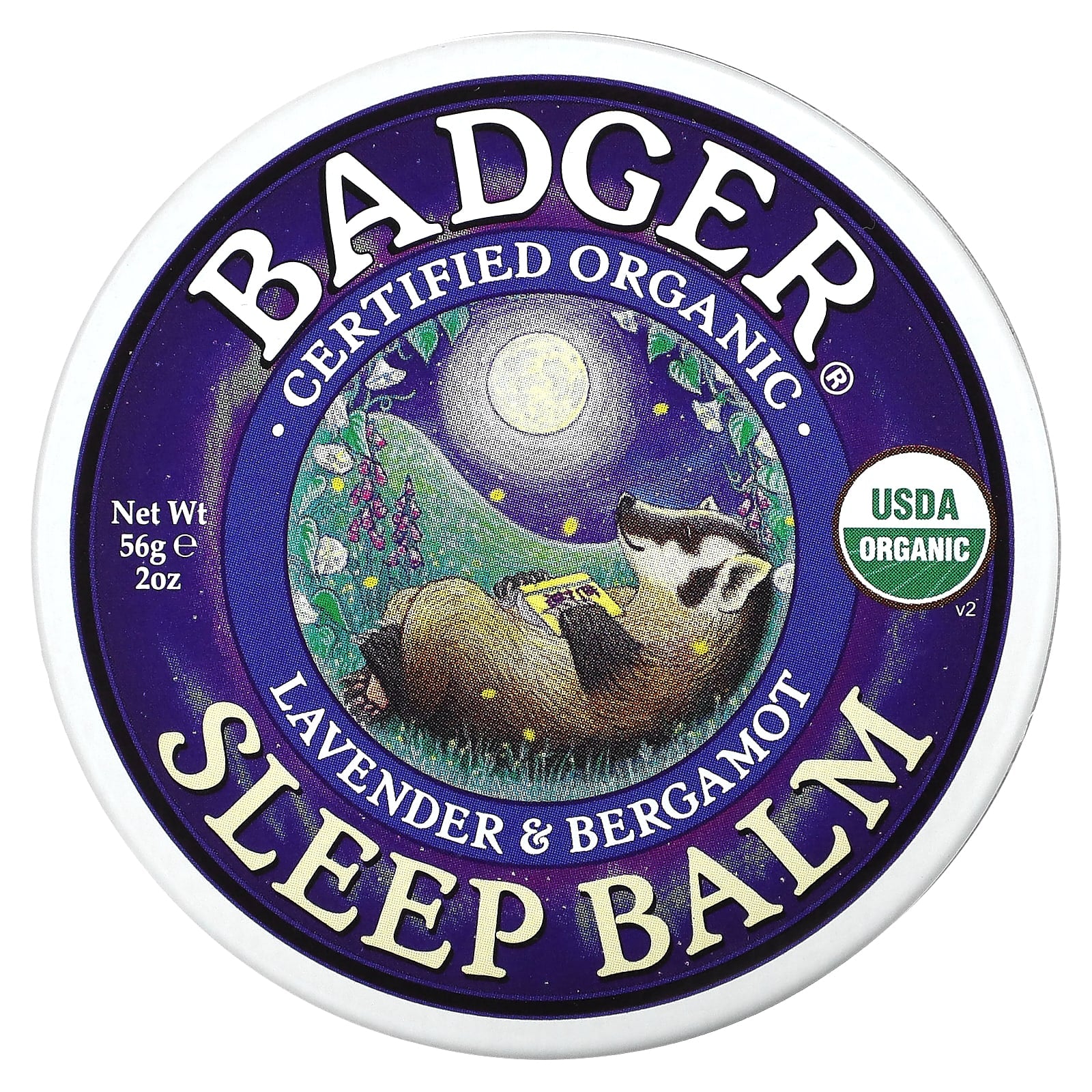 Badger Company-Organic Sleep Balm-Lavender & Bergamot-2 oz (56 g)