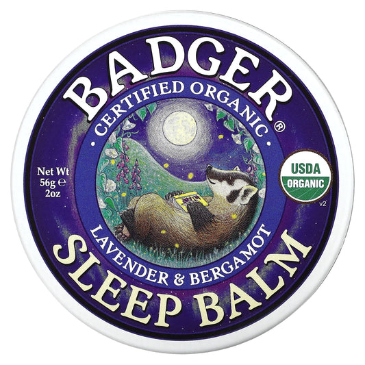 Badger Company-Organic Sleep Balm-Lavender & Bergamot-2 oz (56 g)