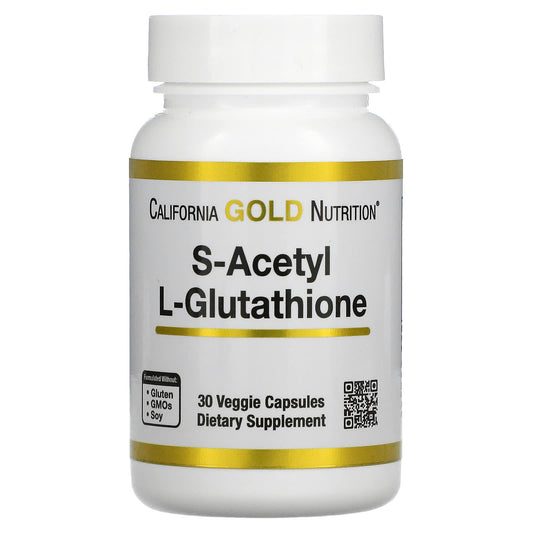 California Gold Nutrition-S-Acetyl L-Glutathione-100 mg-30 Veggie Capsules