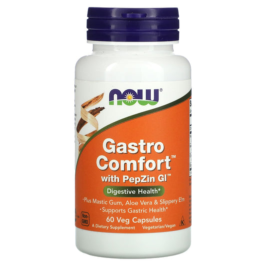 NOW Foods-Gastro Comfort with PepZin GI-60 Veg Capsules
