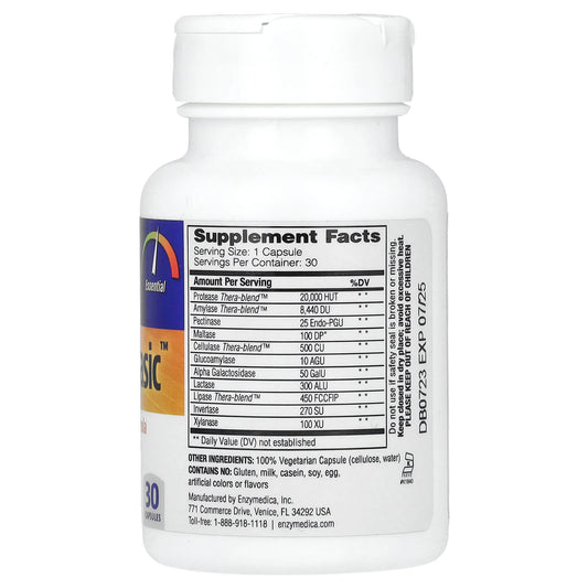Enzymedica, Digest Basic, 30 Capsules