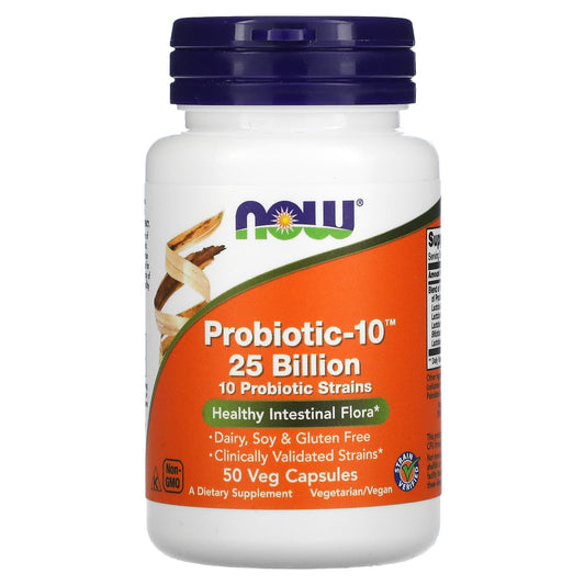 NOW Foods-Probiotic-10-25 Billion-50 Veg Capsules