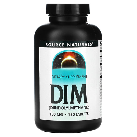 Source Naturals-DIM (Diindolylmethane)-100 mg-180 Tablets