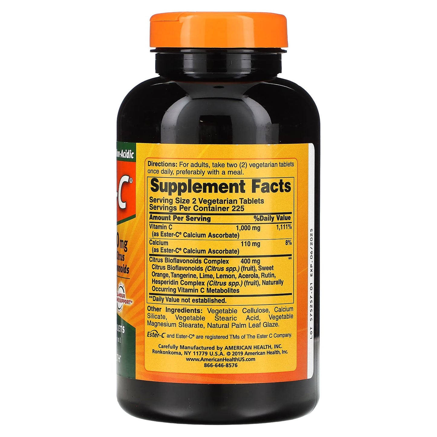 American Health, Ester-C with Citrus Bioflavonoids, 500 mg, 450 Vegetarian Tablets