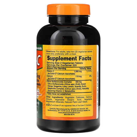 American Health, Ester-C with Citrus Bioflavonoids, 500 mg, 450 Vegetarian Tablets