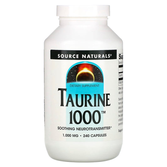 Source Naturals-Taurine 1000-1,000 mg-240 Capsules