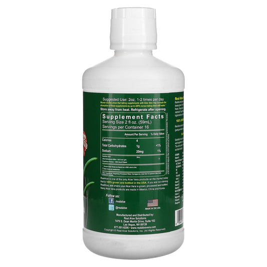Real Aloe, Aloe Vera Gel, 32 fl oz (960 ml)
