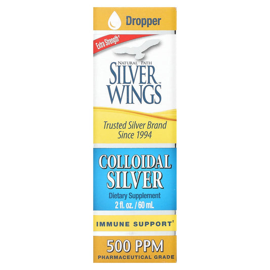 Natural Path Silver Wings-Colloidal Silver-500 PPM-2 fl oz (60 ml)