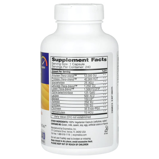 Enzymedica, Digest, Complete Enzyme Formula, 240 Capsules