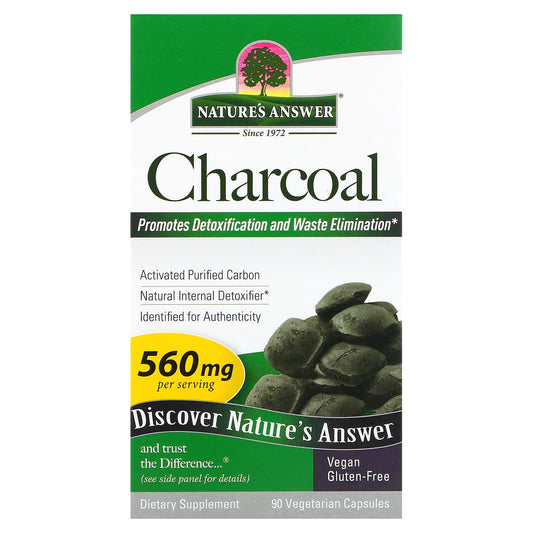 Nature's Answer-Charcoal-560 mg-90 Vegetarian Capsules (280 mg per Capsule)