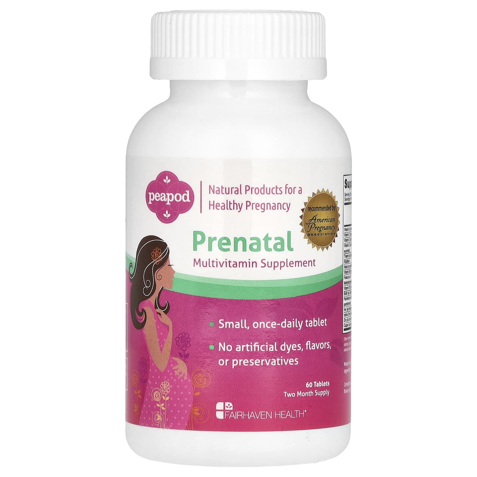 Fairhaven Health-Peapod-Prenatal Multivitamin Supplement-60 Tablets
