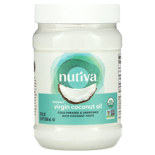 Nutiva-Organic Virgin Coconut Oil-29 fl oz (858 ml)