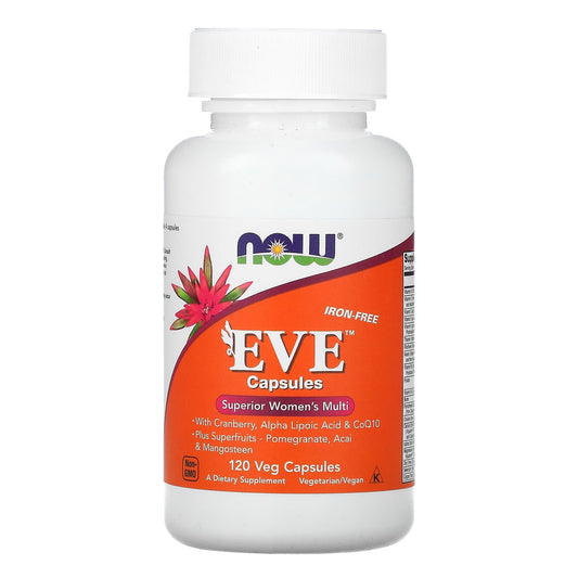 NOW Foods-Eve Capsules-Superior Women's Multi-Iron-Free-120 Veg Capsules
