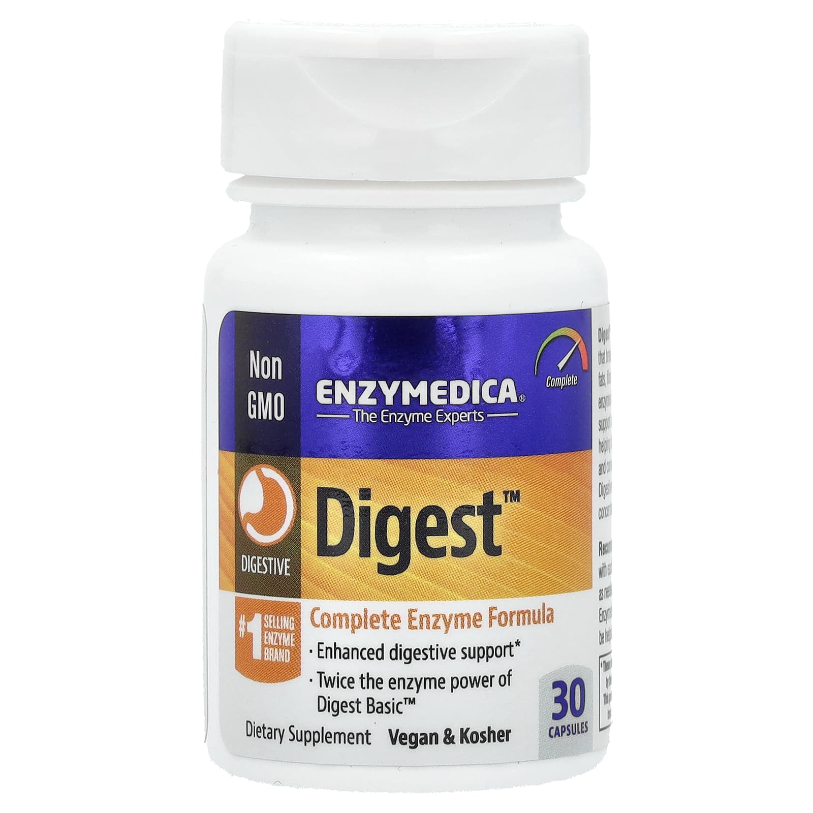 Enzymedica-Digest-Complete Enzyme Formula-30 Capsules