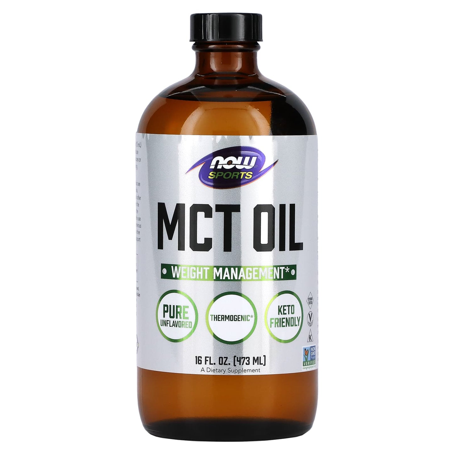 NOW Foods-Sports-MCT Oil-Unflavored-16 fl oz (473 ml)