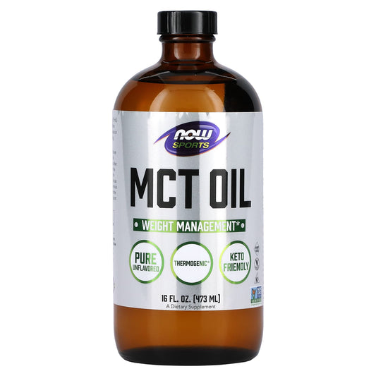 NOW Foods-Sports-MCT Oil-Unflavored-16 fl oz (473 ml)