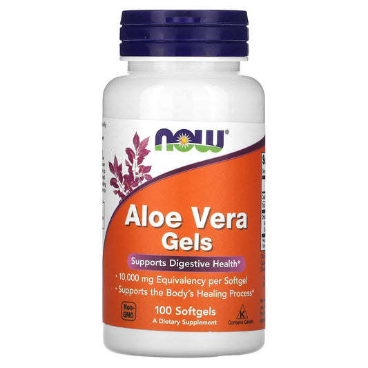 NOW Foods-Aloe Vera Gels-10,000 mg-100 Softgels
