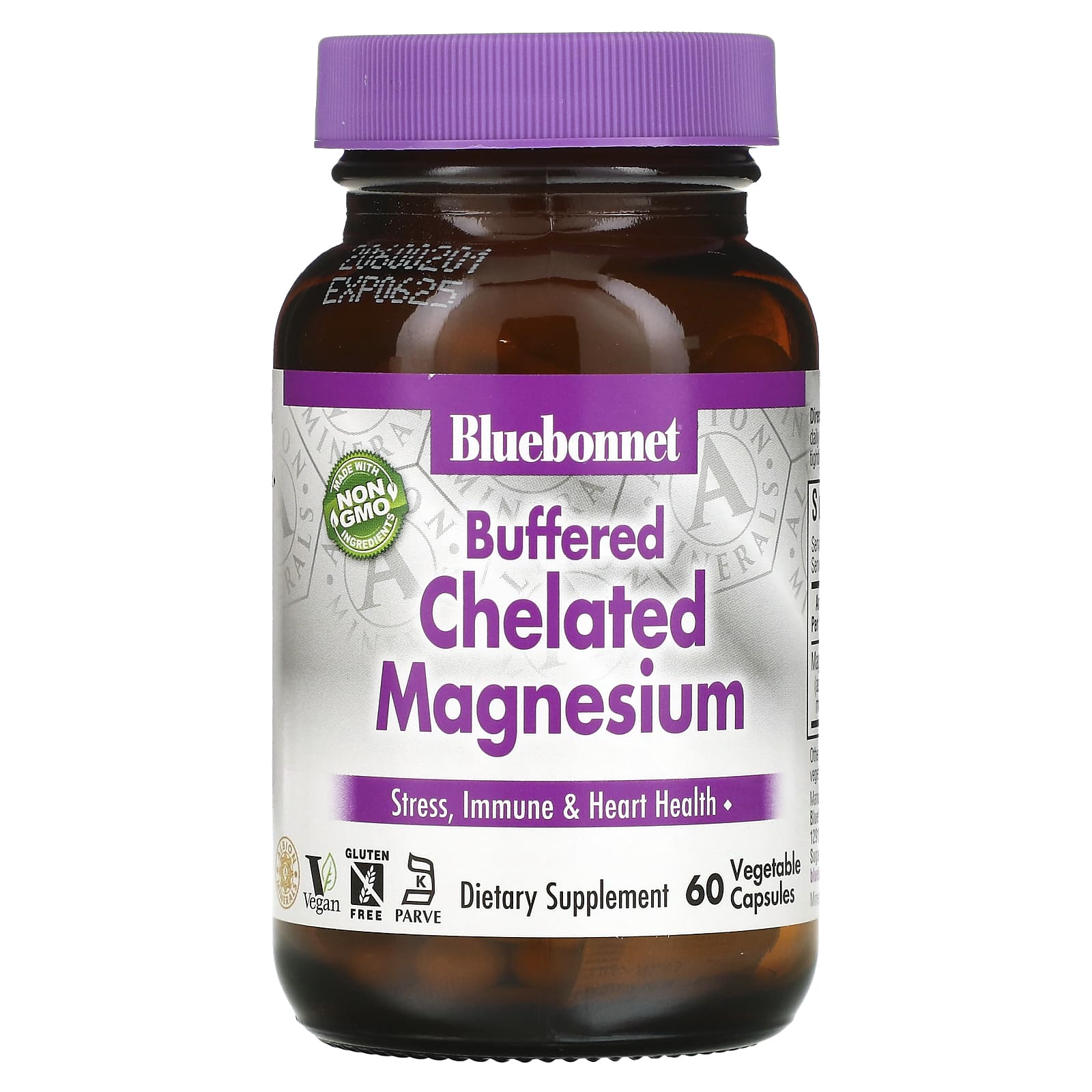 Bluebonnet Nutrition-Buffered Chelated Magnesium-60 Vegetable Capsules