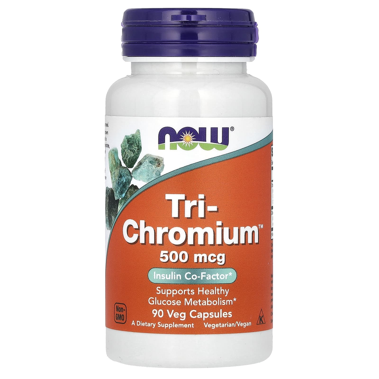 NOW Foods-Tri-Chromium-500 mcg-90 Veg Capsules