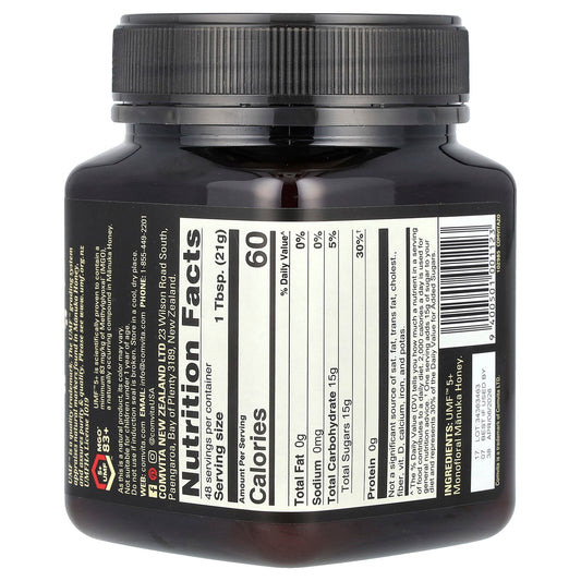 Comvita, Raw Manuka Honey, Certified UMF 5+ (MGO 83+), 2.2 lbs (1 kg)