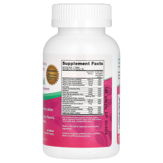 Fairhaven Health, Peapod, Prenatal Multivitamin Supplement, 60 Tablets