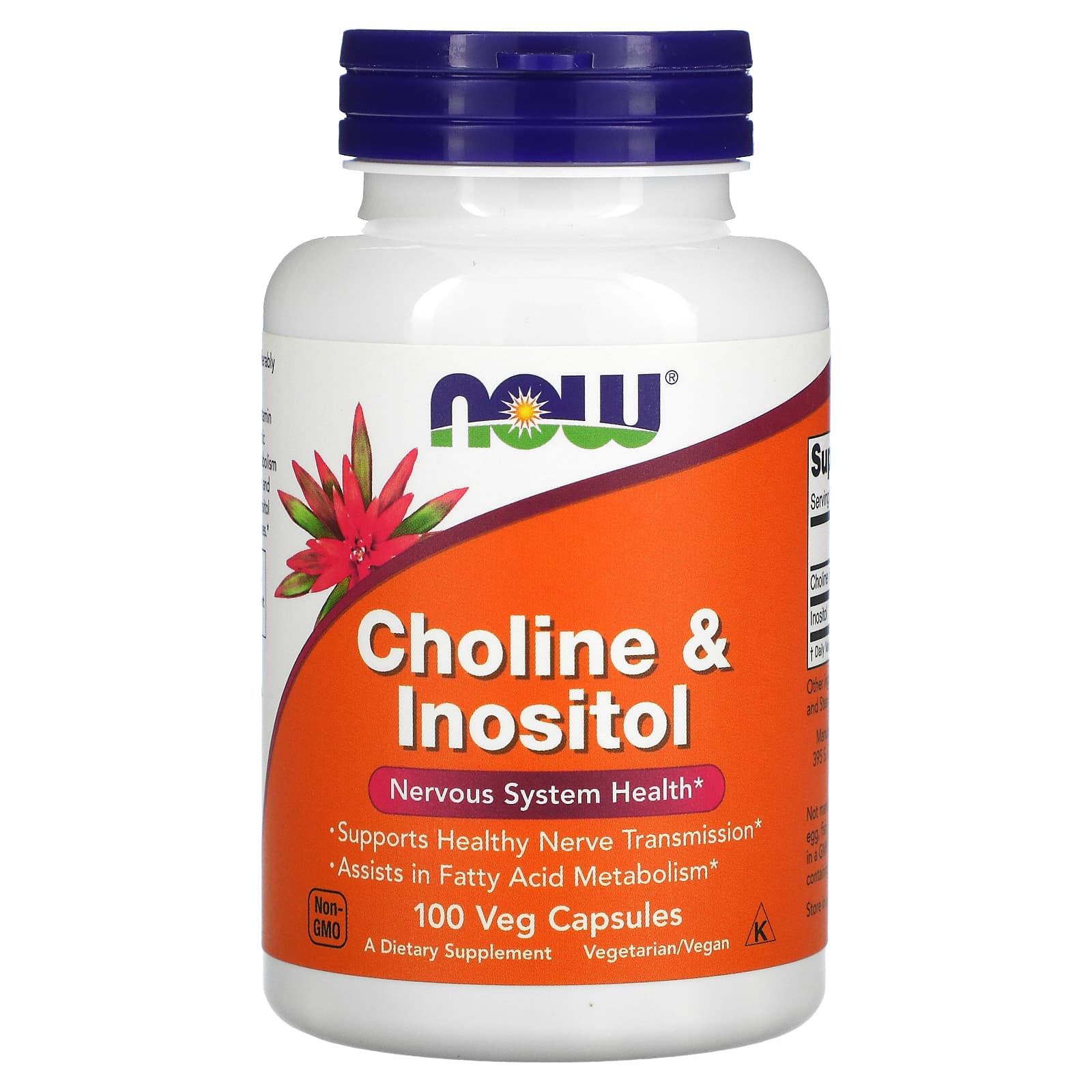 NOW Foods-Choline & Inositol-100 Veg Capsules