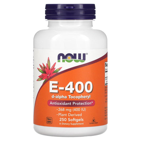 NOW Foods-E-400-268 mg (400 IU)-250 Softgels