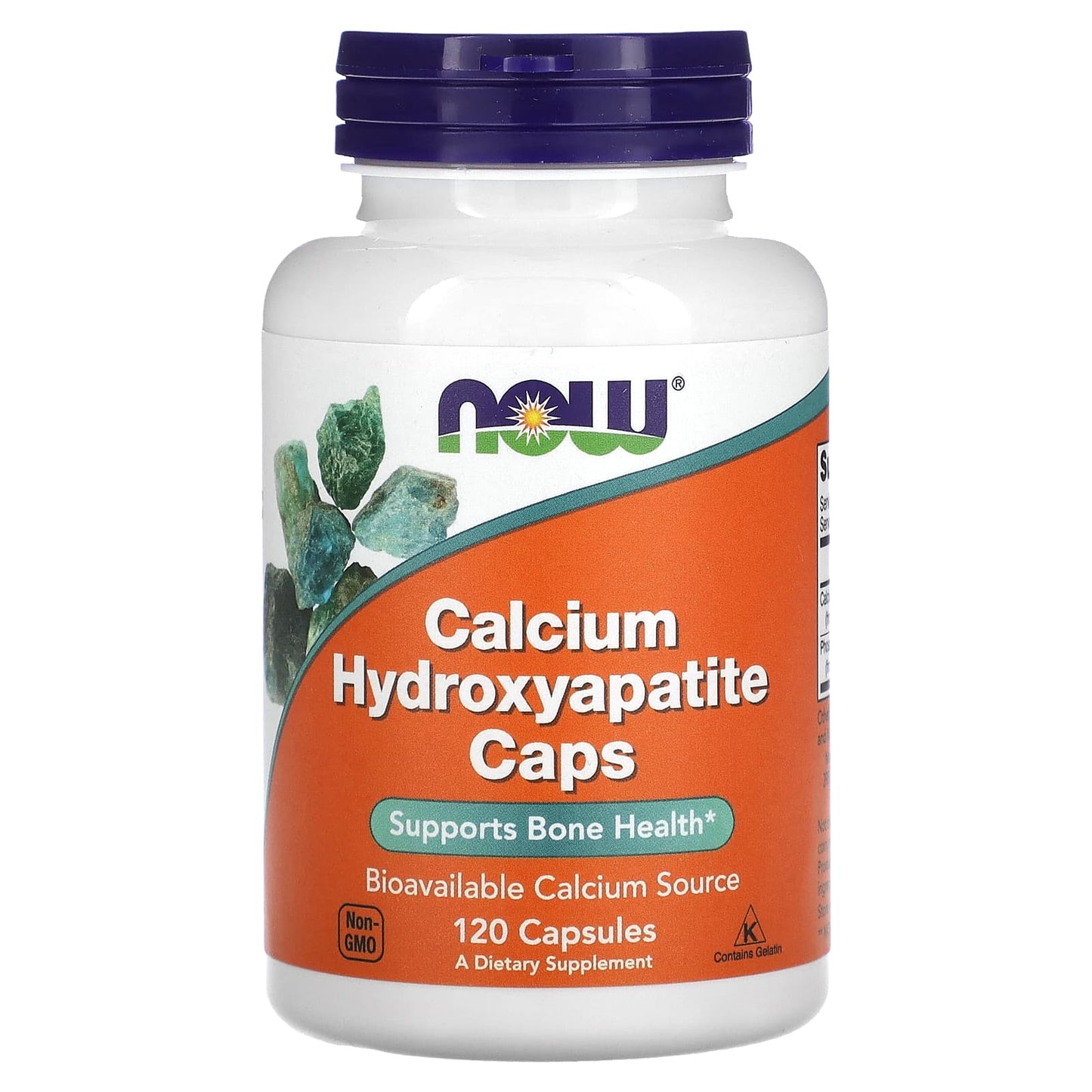 NOW Foods-Calcium Hydroxyapatite Caps-120 Capsules