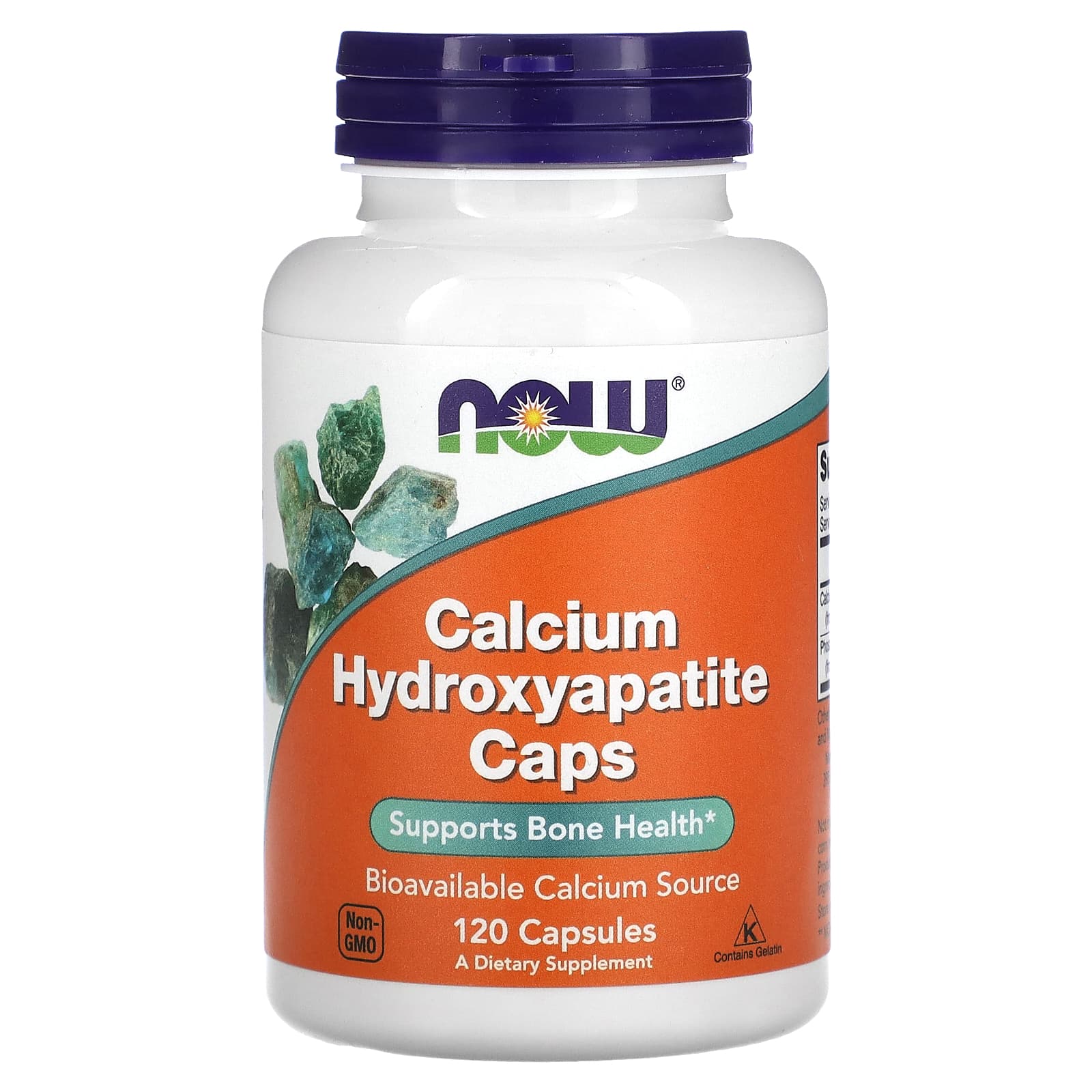 NOW Foods-Calcium Hydroxyapatite Caps-120 Capsules