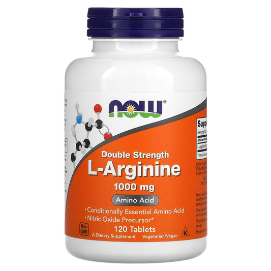 NOW Foods-L-Arginine-Double Strength-1,000 mg-120 Tablets