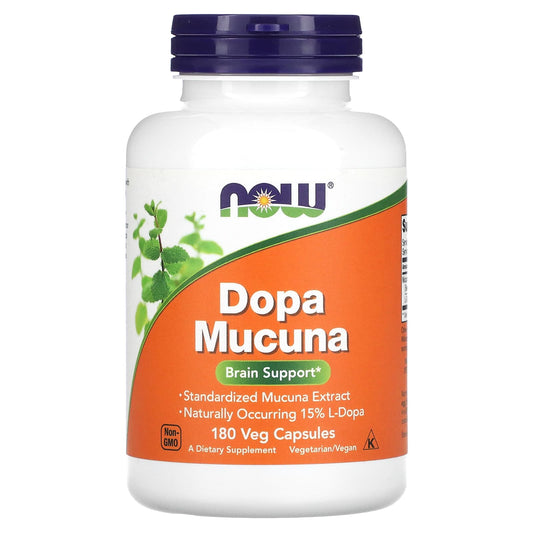 NOW Foods-Dopa Mucuna-180 Veg Capsules