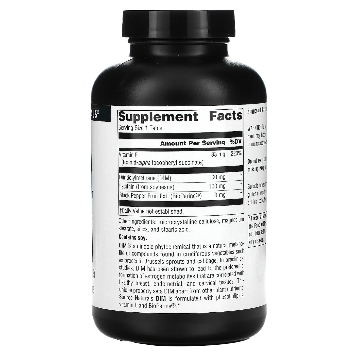Source Naturals, DIM (Diindolylmethane), 100 mg, 180 Tablets