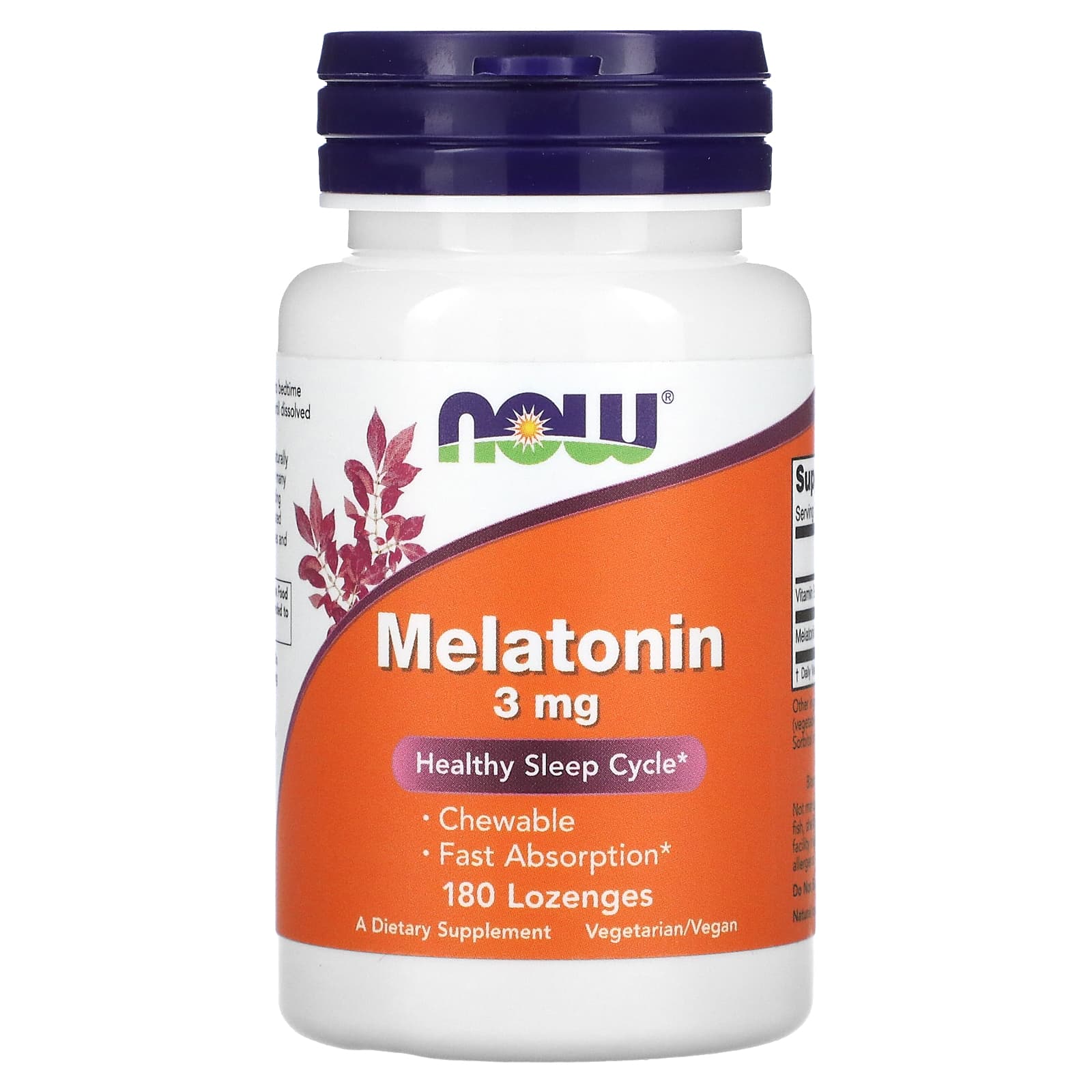 NOW Foods-Melatonin-3 mg-180 Lozenges