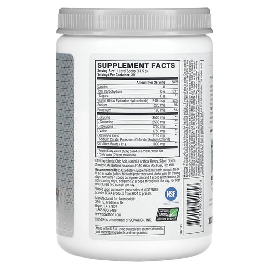 Xtend, The Original 7G BCAA, Italian Blood Orange, 15.3 oz (435 g)