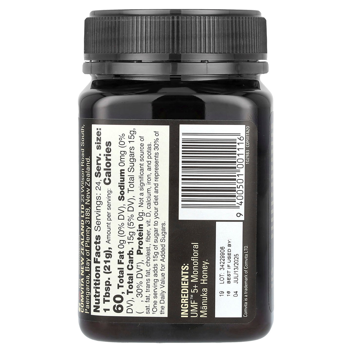 Comvita, Manuka Honey, Raw, Wild & Unpasteurized, 1.1 lb (500 g)
