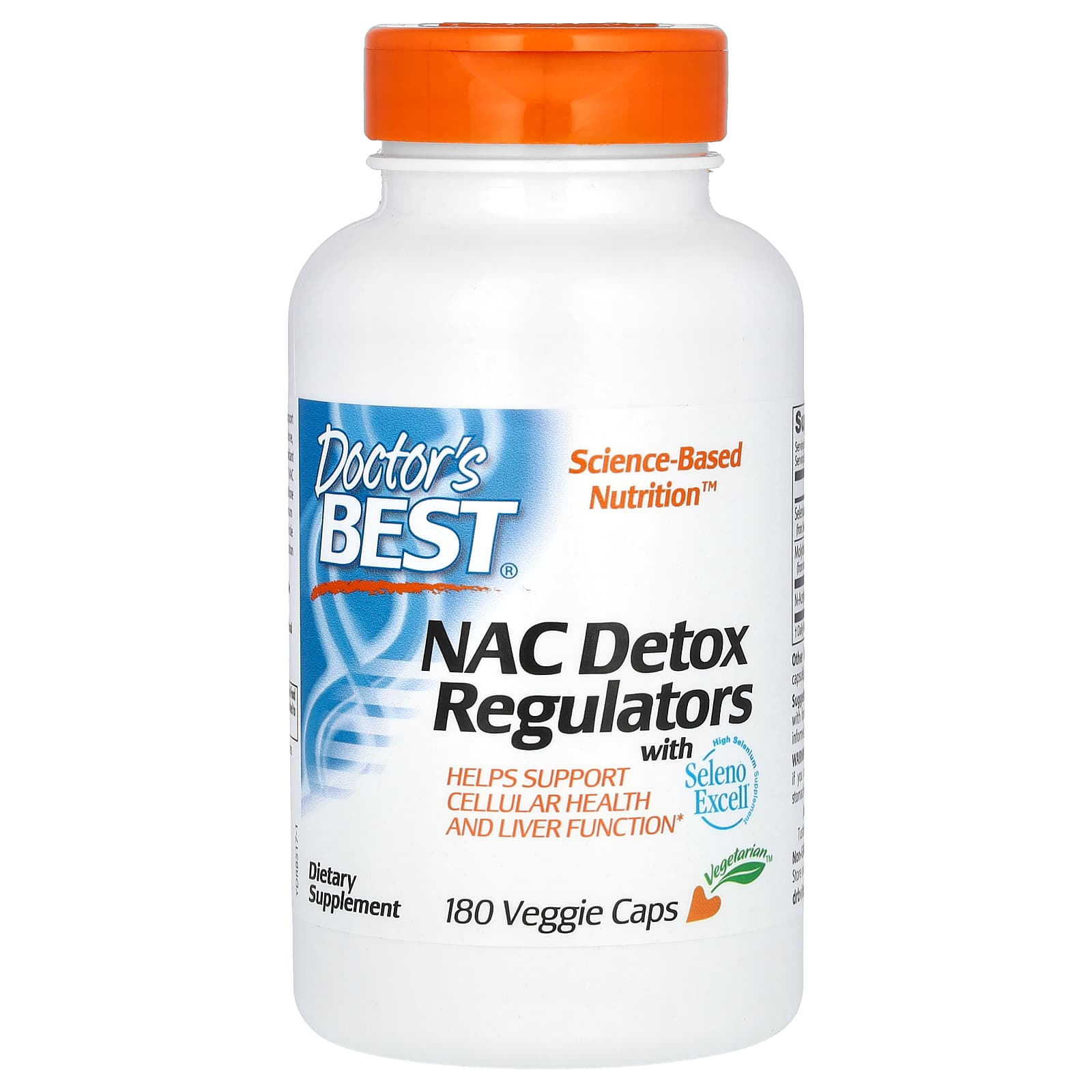 Doctor's Best-NAC Detox Regulators-180 Veggie Caps